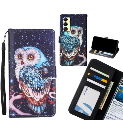 Samsung Galaxy A25 case 3 card leather wallet case printed ID