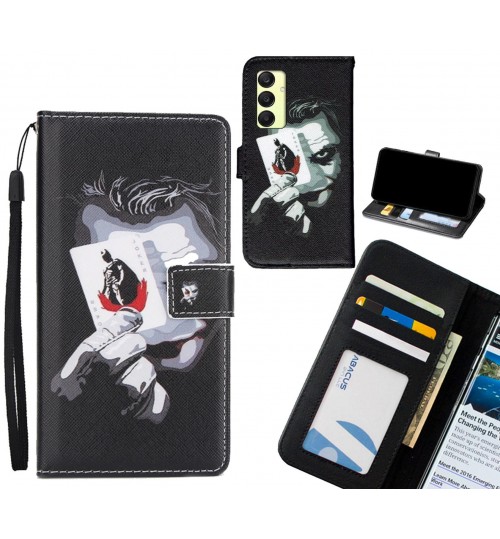 Samsung Galaxy A25 case 3 card leather wallet case printed ID