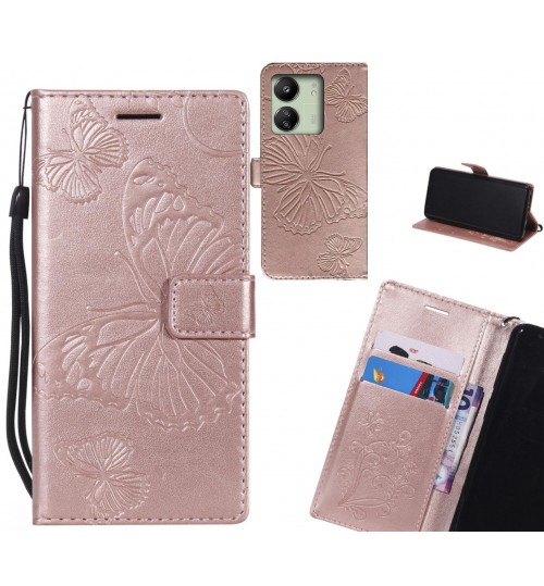 Xiaomi Redmi 13C case Embossed Butterfly Wallet Leather Case