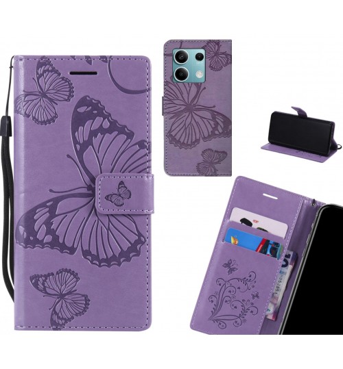 Xiaomi Redmi Note 13 case Embossed Butterfly Wallet Leather Case