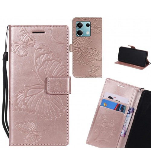 Xiaomi Redmi Note 13 case Embossed Butterfly Wallet Leather Case