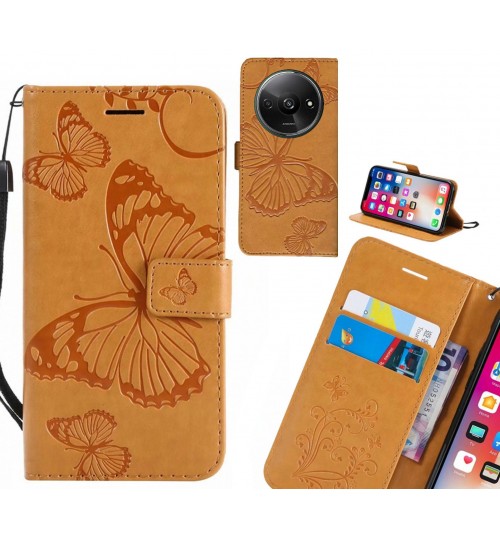 Xiaomi Redmi A3 case Embossed Butterfly Wallet Leather Case