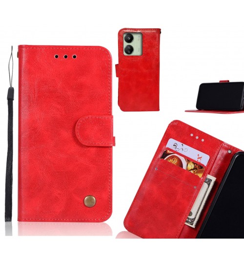 Xiaomi Redmi 13C Case Vintage Fine Leather Wallet Case