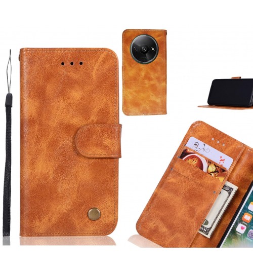 Xiaomi Redmi A3 Case Vintage Fine Leather Wallet Case