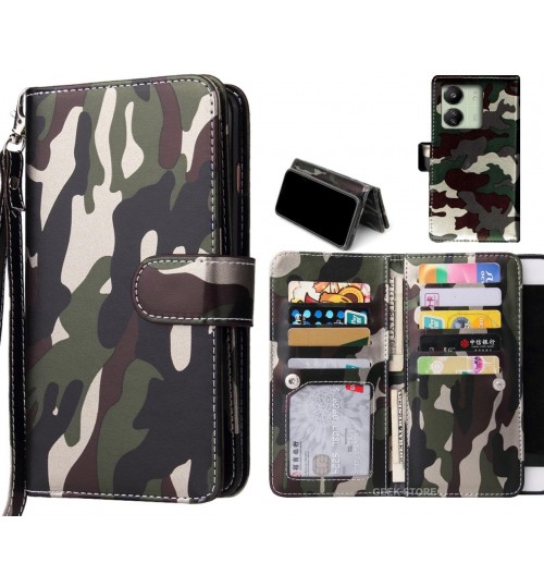 Xiaomi Redmi 13C Case Camouflage Wallet Leather Case