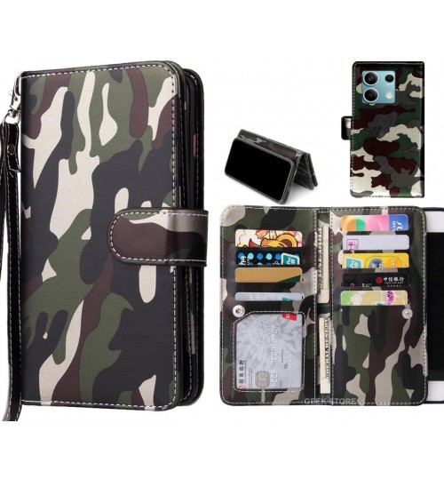 Xiaomi Redmi Note 13 Case Camouflage Wallet Leather Case