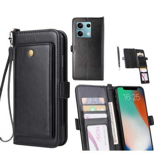 Xiaomi Redmi Note 13 Case Retro Leather Wallet Case