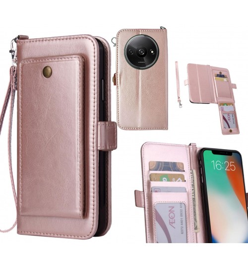 Xiaomi Redmi A3 Case Retro Leather Wallet Case