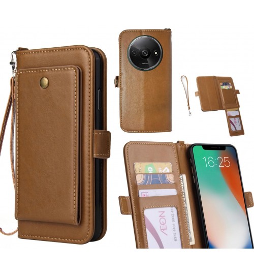 Xiaomi Redmi A3 Case Retro Leather Wallet Case