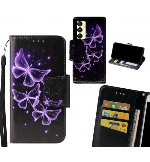 Samsung Galaxy A25 Case wallet fine leather case printed