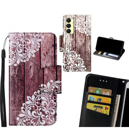 Samsung Galaxy A25 Case wallet fine leather case printed