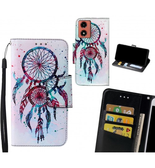 Moto G04 Case wallet fine leather case printed