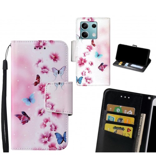 Xiaomi Redmi Note 13 Case wallet fine leather case printed