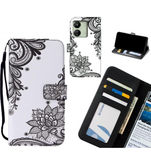 Xiaomi Redmi 13C case leather wallet case printed ID