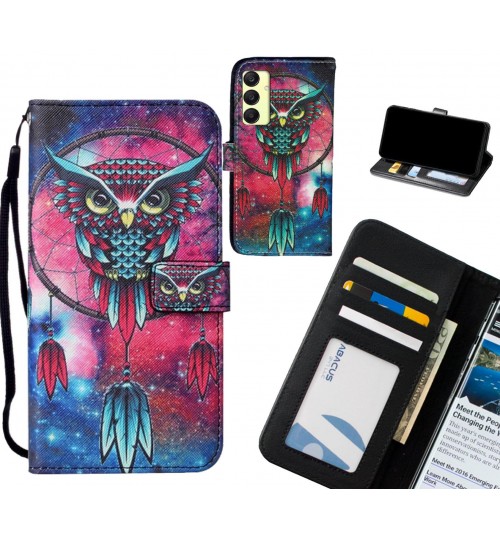 Samsung Galaxy A25 case leather wallet case printed ID