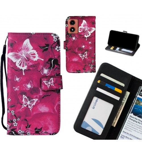 Moto G04 case leather wallet case printed ID