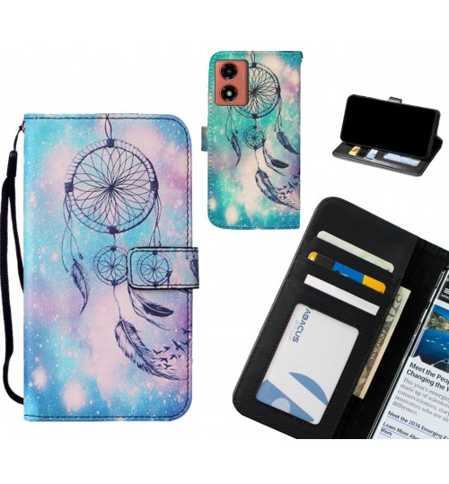 Moto G04 case leather wallet case printed ID