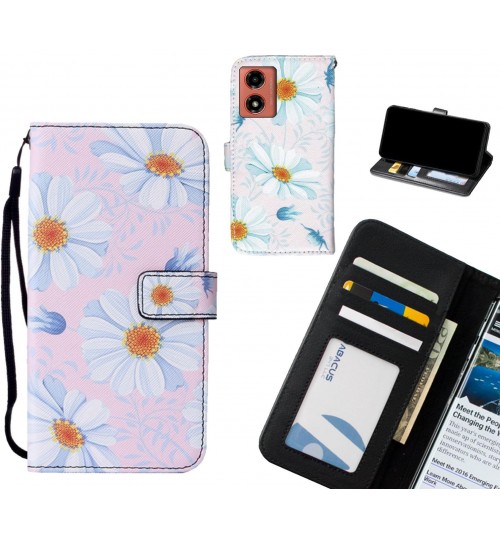 Moto G04 case leather wallet case printed ID