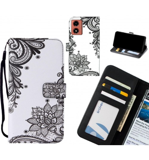 Moto G04 case leather wallet case printed ID