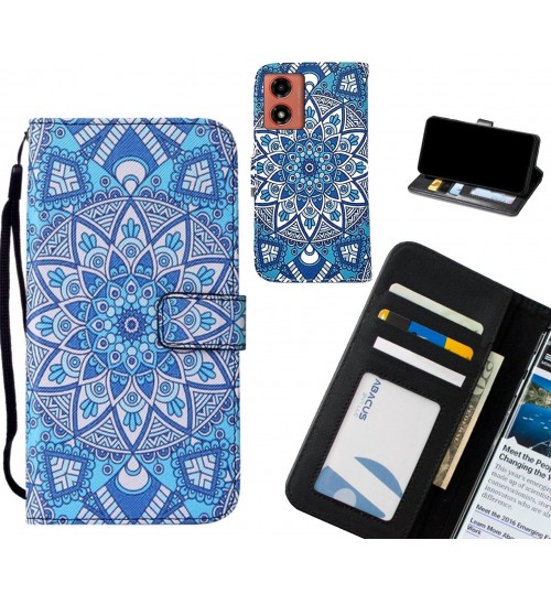 Moto G04 case leather wallet case printed ID