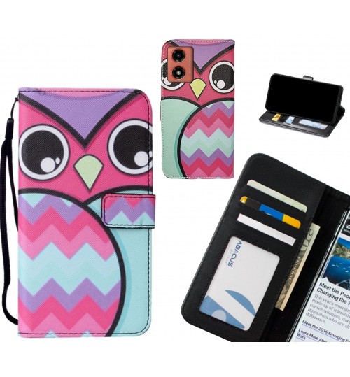 Moto G04 case leather wallet case printed ID