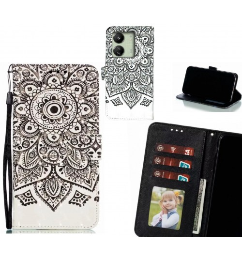 Xiaomi Redmi 13C Case Leather Wallet Case 3D Pattern Printed