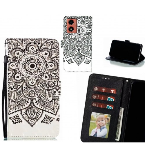 Moto G04 Case Leather Wallet Case 3D Pattern Printed