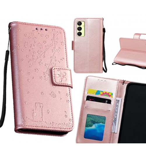 Samsung Galaxy A25 Case Embossed Wallet Leather Case