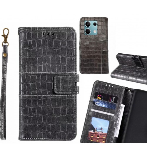 Xiaomi Redmi Note 13 case croco wallet Leather case