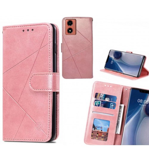 Moto G04 Case Fine Leather Wallet Case