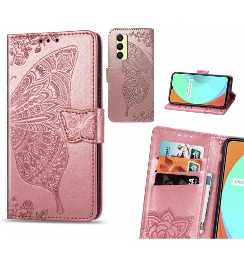 Samsung Galaxy A25 case Embossed Butterfly Wallet Leather Case