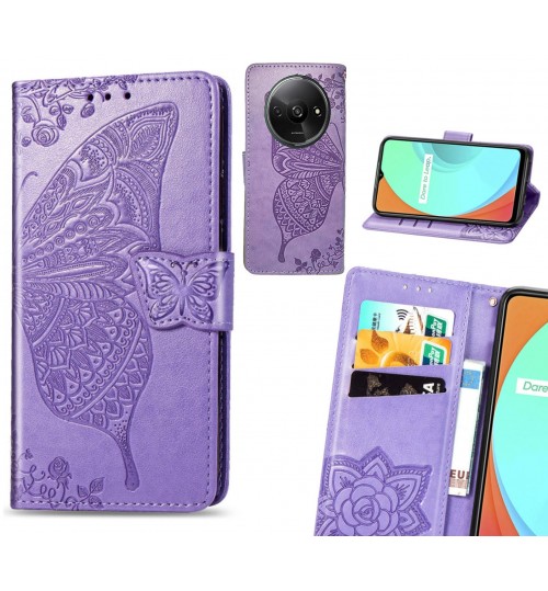 Xiaomi Redmi A3 case Embossed Butterfly Wallet Leather Case