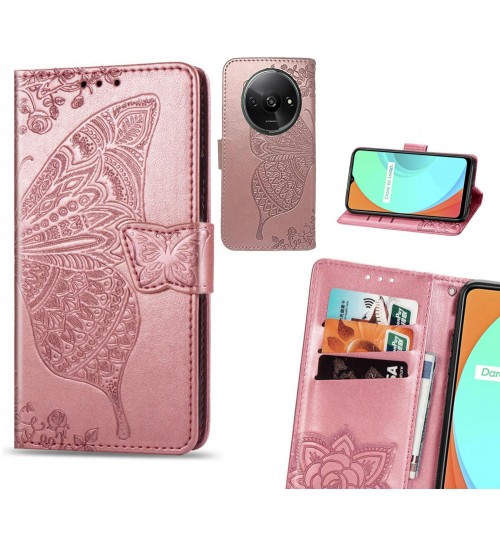 Xiaomi Redmi A3 case Embossed Butterfly Wallet Leather Case