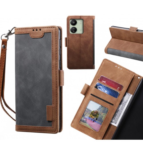 Xiaomi Redmi 13C Case Wallet Denim Leather Case Cover