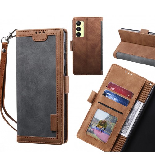 Samsung Galaxy A25 Case Wallet Denim Leather Case Cover