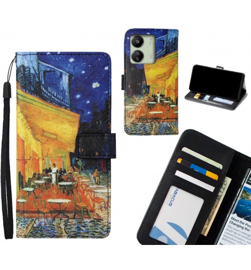 Xiaomi Redmi 13C case leather wallet case van gogh painting