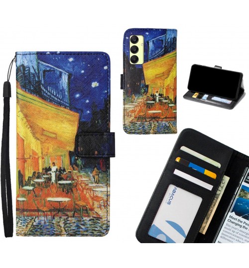 Samsung Galaxy A25 case leather wallet case van gogh painting