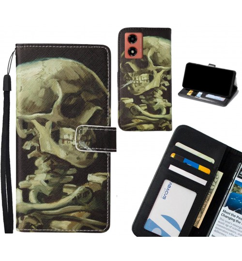 Moto G04 case leather wallet case van gogh painting