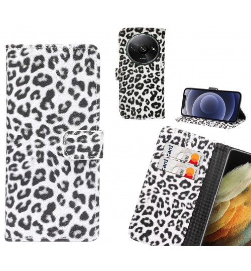 Xiaomi Redmi A3 Case  Leopard Leather Flip Wallet Case