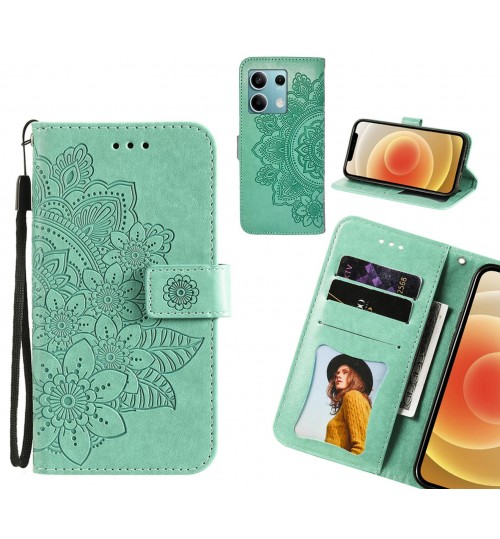 Xiaomi Redmi Note 13 Case Embossed Floral Leather Wallet case