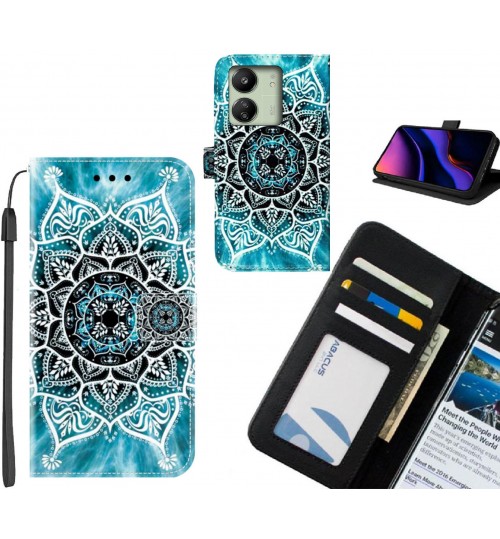 Xiaomi Redmi 13C case leather wallet case printed ID