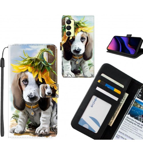 Samsung Galaxy A25 case leather wallet case printed ID