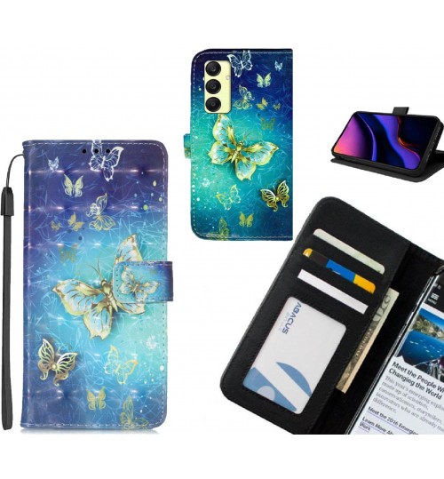 Samsung Galaxy A25 case leather wallet case printed ID