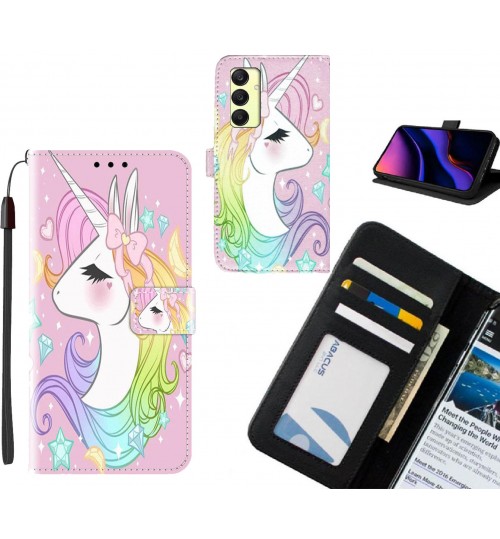 Samsung Galaxy A25 case leather wallet case printed ID