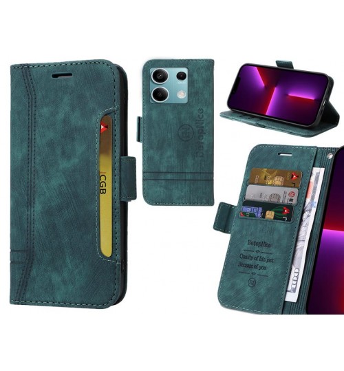 Xiaomi Redmi Note 13 Case Alcantara 4 Cards Wallet Case