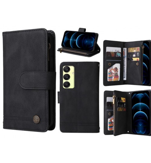 Samsung Galaxy A25 Case 9 Card Slots Wallet Denim Leather Case