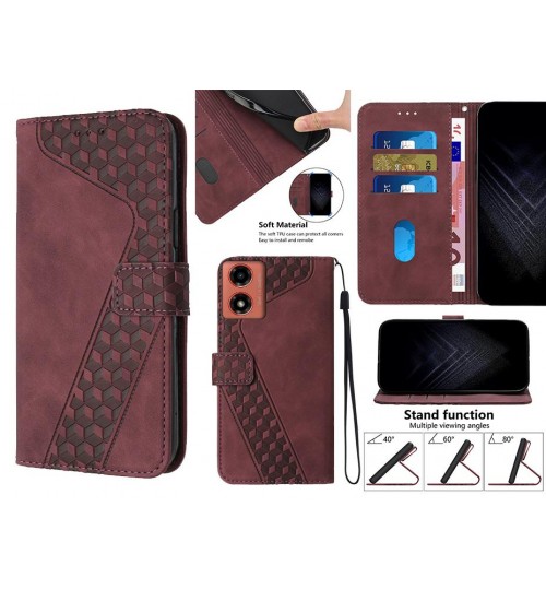 Moto G04 Case Wallet Premium PU Leather Cover