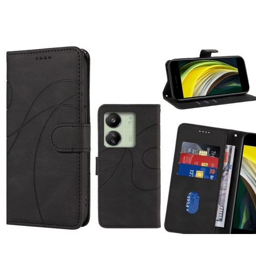 Xiaomi Redmi 13C Case Wallet Fine PU Leather Cover