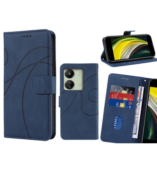 Xiaomi Redmi 13C Case Wallet Fine PU Leather Cover