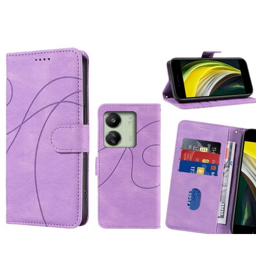 Xiaomi Redmi 13C Case Wallet Fine PU Leather Cover